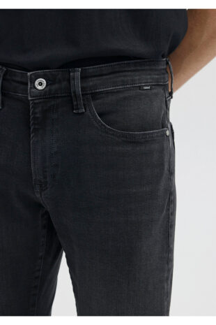 جین خاکستری فاق نرمال مردانه ماوی | 351