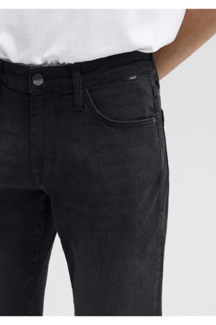 جین خاکستری فاق نرمال مردانه ماوی | 378