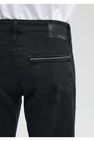 جین خاکستری فاق نرمال مردانه ماوی | 378