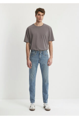 جین آبی فاق نرمال مردانه ماوی | 810