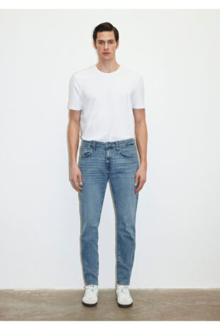 جین آبی فاق نرمال مردانه ماوی | 810