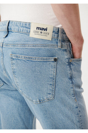 جین آبی فاق نرمال مردانه ماوی | 810