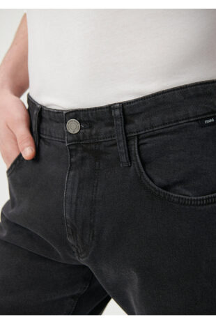 جین خاکستری فاق نرمال مردانه ماوی | 810