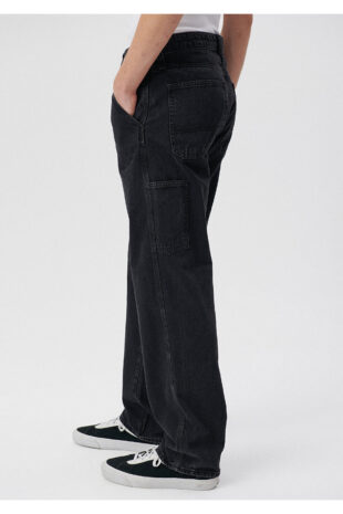 جین خاکستری فاق نرمال مردانه ماوی | 10069