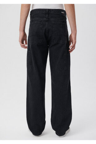 جین خاکستری فاق نرمال مردانه ماوی | 10069