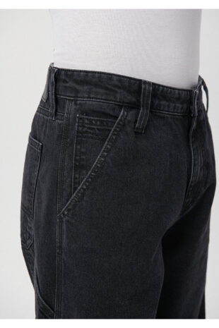 جین خاکستری فاق نرمال مردانه ماوی | 10069