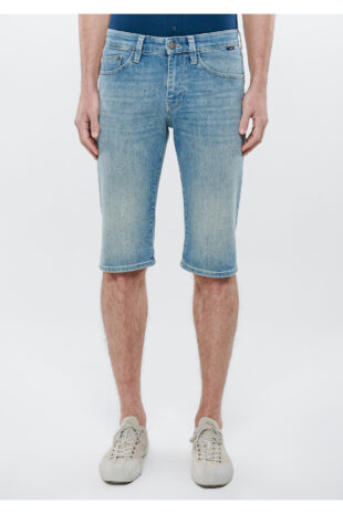 شلوارک آبی فاق نرمال مردانه ماوی | 416028720