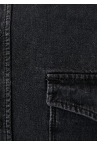 پیراهن خاکستری آستین استاندارد مردانه ماوی | 2957