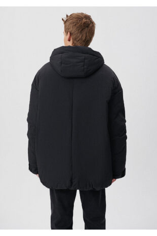 کاپشن سیاه آستین استاندارد مردانه ماوی | 110245