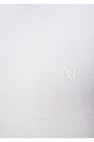 تی شرت سفید فاق نرمال آستین استاندارد مردانه ماوی | 065755-620