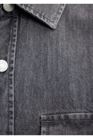 پیراهن خاکستری مردانه ماوی | 211014