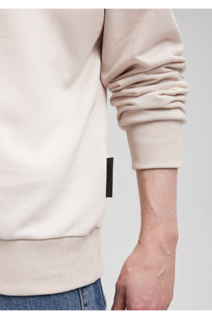 سویشرت خاکستری آستین استاندارد مردانه ماوی | 0S10123