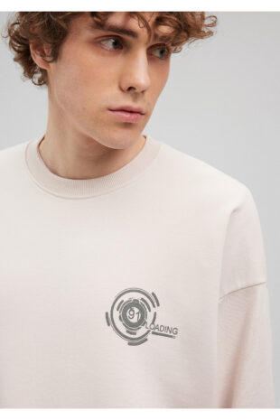 سویشرت خاکستری آستین استاندارد مردانه ماوی | 0S10123