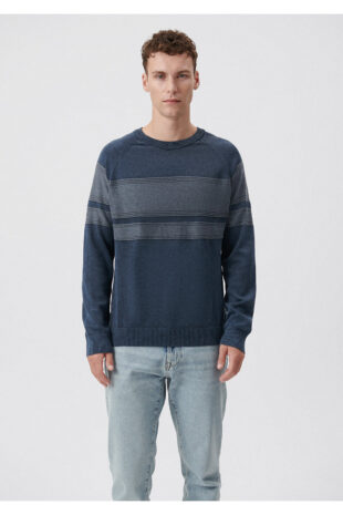 بافت لاجورد آستین استاندارد مردانه ماوی | 710034