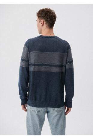 بافت لاجورد آستین استاندارد مردانه ماوی | 710034