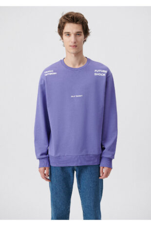 سویشرت بنفش آستین استاندارد مردانه ماوی | 611623