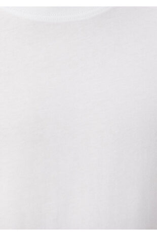 تی شرت سفید فاق نرمال آستین استاندارد مردانه ماوی | 066249-620