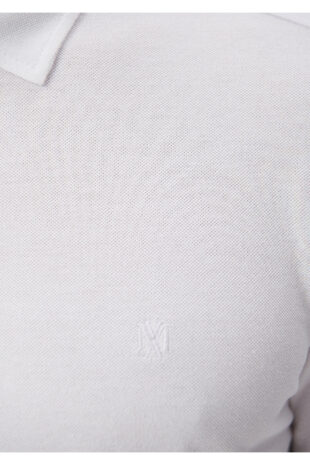 پیراهن سفید آستین استاندارد مردانه ماوی | 021638-620