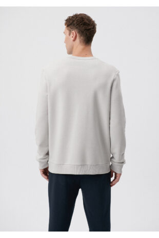 سویشرت خاکستری آستین استاندارد مردانه ماوی | 610060