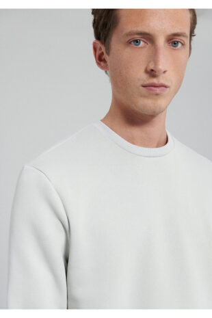 سویشرت خاکستری آستین استاندارد مردانه ماوی | TYCHO82O2N170601173939744