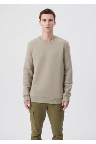 سویشرت قهوه ای آستین استاندارد مردانه ماوی | 610060