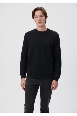 سویشرت سیاه آستین استاندارد مردانه ماوی | 0610060-900