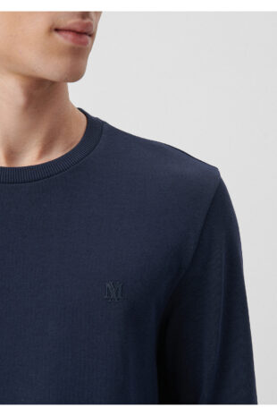 سویشرت لاجورد آستین استاندارد مردانه ماوی | 065751-29743