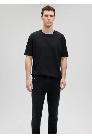 تی شرت خاکستری فاق نرمال آستین استاندارد مردانه ماوی | 611596