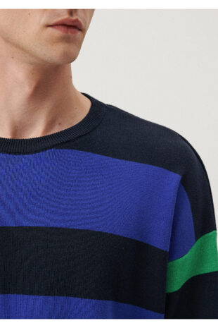 بافت لاجورد آستین استاندارد مردانه ماوی | 710142