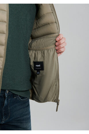 کاپشن سفید آستین استاندارد مردانه ماوی | 110016