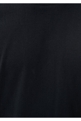 تی شرت سیاه فاق نرمال آستین استاندارد مردانه ماوی | 066901-900