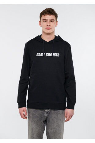 سویشرت سیاه آستین استاندارد مردانه ماوی | 8810868