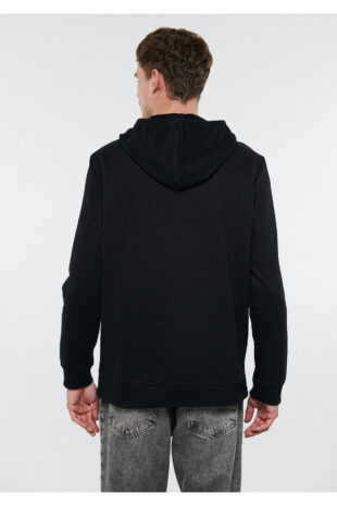 سویشرت سیاه آستین استاندارد مردانه ماوی | 8810868