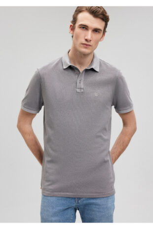 تیشرت یقه پولو خاکستری مردانه ماوی | TYC63P4IBN170970873027510