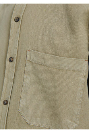 پیراهن قهوه ای آستین استاندارد مردانه ماوی | TYCCKTRQDN170663199058662