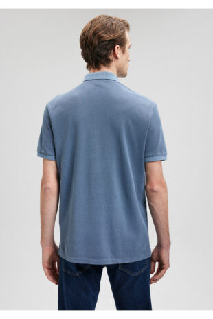 تیشرت یقه پولو آبی مردانه ماوی | 611921