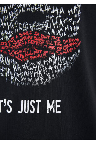 تی شرت سیاه فاق نرمال آستین استاندارد مردانه ماوی | 610491