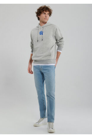 سویشرت خاکستری آستین استاندارد مردانه ماوی | 0S10094