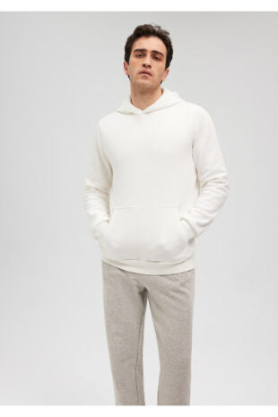 سویشرت سفید آستین استاندارد مردانه ماوی | 610937