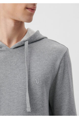 سویشرت خاکستری آستین استاندارد مردانه ماوی | 065779-34686