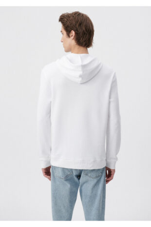 سویشرت سفید آستین استاندارد مردانه ماوی | 065779-620