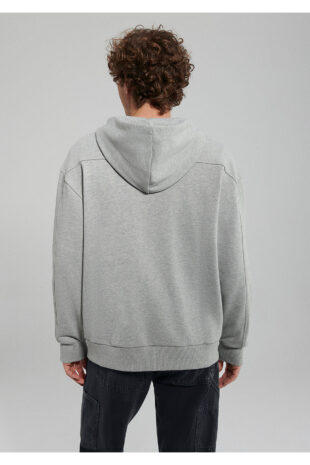 سویشرت خاکستری آستین استاندارد مردانه ماوی | 0S10095