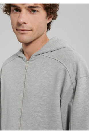 سویشرت خاکستری آستین استاندارد مردانه ماوی | 0S10095