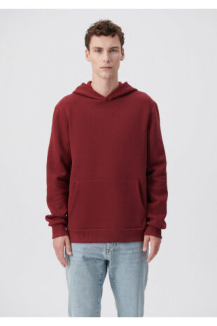 سویشرت قرمز آستین استاندارد مردانه ماوی | 610937