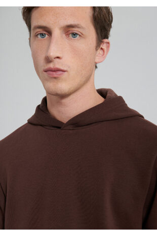 سویشرت قهوه ای آستین استاندارد مردانه ماوی | TYCPN2NMTN170601174715910