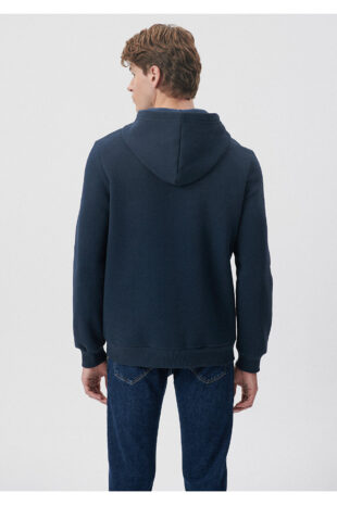 سویشرت لاجورد آستین استاندارد مردانه ماوی | 610937