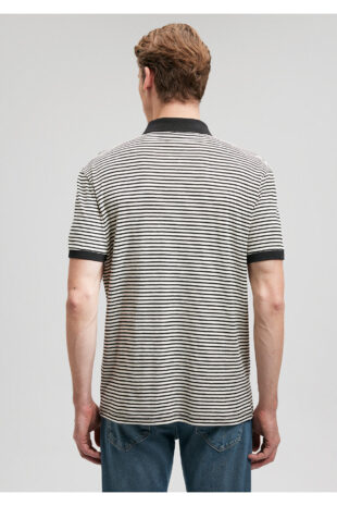 تیشرت یقه پولو سفید مردانه ماوی | 611843