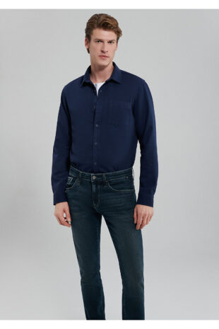 پیراهن لاجورد مردانه ماوی | 211292