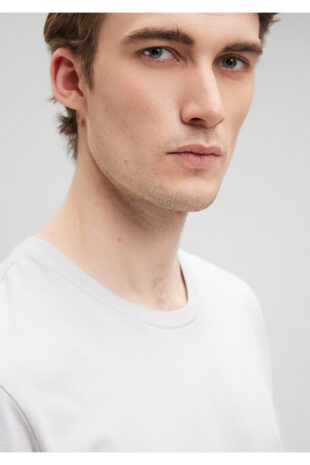 تی شرت خاکستری فاق نرمال آستین استاندارد مردانه ماوی | 610251