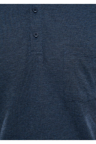 تیشرت یقه پولو لاجورد آستین استاندارد مردانه ماوی | 611534